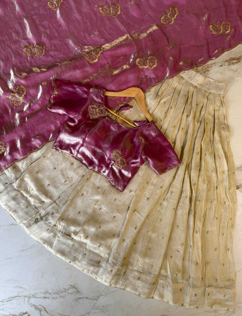 Ynf Tissue Silk KESH598 VNX1074 Sarees Festive Collections Wholesale Lehenga Sarees Half Sarees Onam Collections Manufacturer- Kapda Export