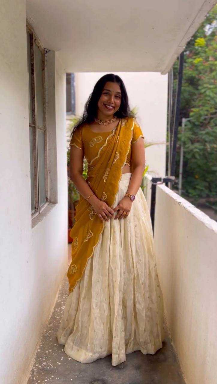 Ynf Tissue Silk KESH598 VNX1074 Sarees Festive Collections Wholesale Lehenga Sarees Half Sarees Onam Collections Manufacturer- Kapda Export