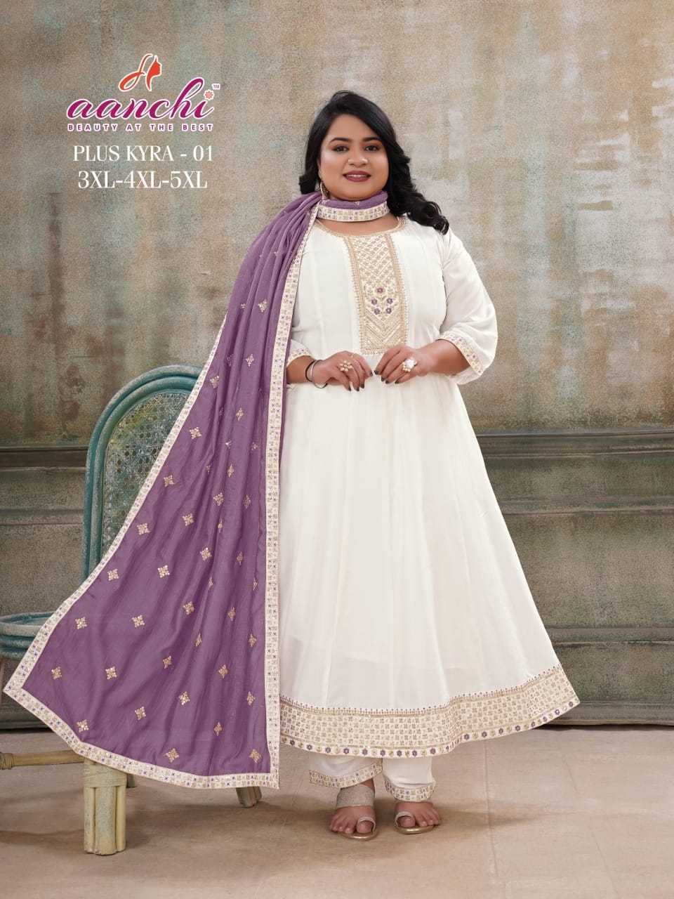 Ynf Vichitra Silk RIN190 AANCHI PLUS KYRA-1 TO 2 Setwise Collections Wholesale Gowns Catalogs Manufacturer- Kapda Export