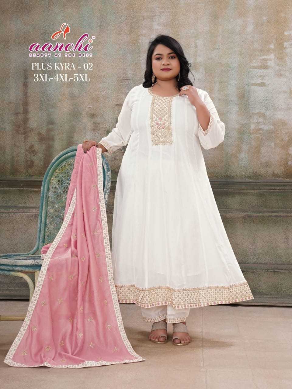 Ynf Vichitra Silk RIN190 AANCHI PLUS KYRA-1 TO 2 Setwise Collections Wholesale Gowns Catalogs Manufacturer- Kapda Export