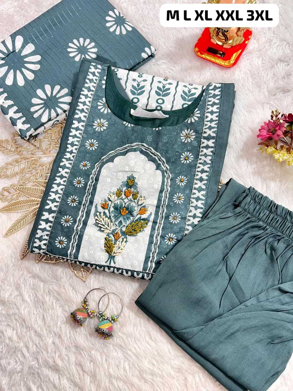 Ynf Viscose KESH594 ANJALI Kurti Wholesale Printed Kurtis Cotton Kurtis Chikan Kurti Manufacturer- Kapda Export