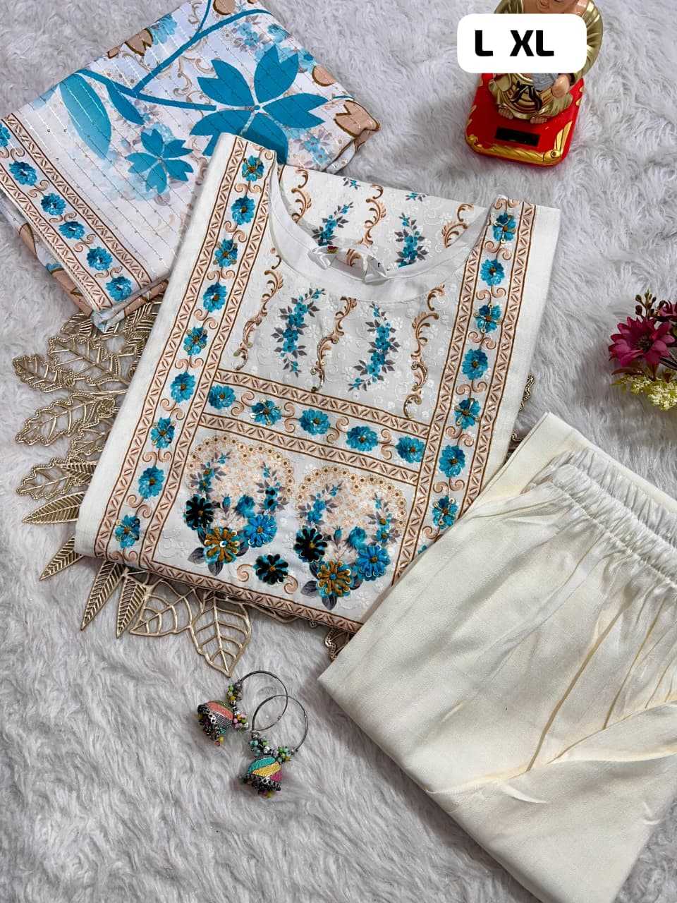 Ynf Viscose KESH594 ANJALI Kurti Wholesale Printed Kurtis Cotton Kurtis Chikan Kurti Manufacturer- Kapda Export