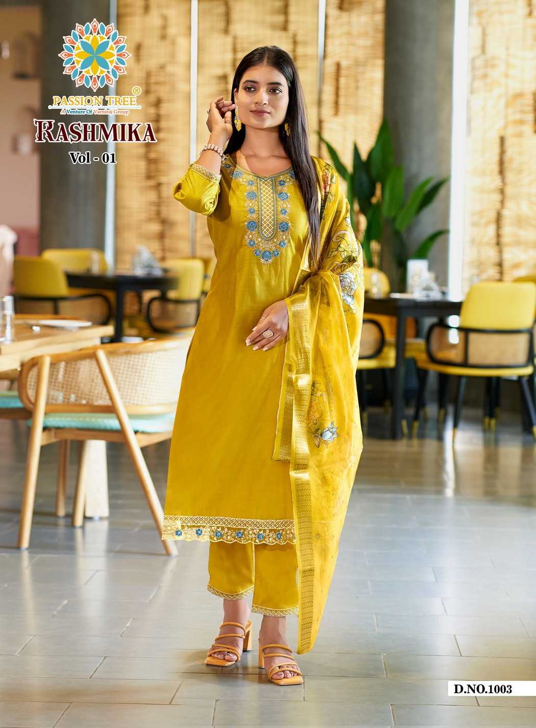 Ynf Viscose RIN190 PASSION TREE RASHMIKA VOL.1 Setwise Collections Wholesale Kurtis Catalogs Manufacturer- Kapda Export