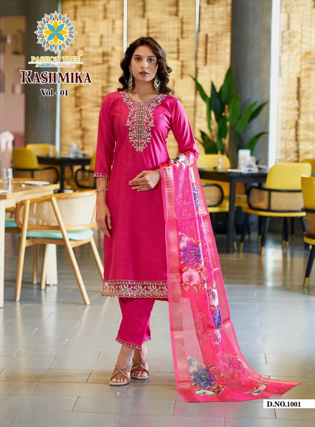 Ynf Viscose RIN190 PASSION TREE RASHMIKA VOL.1 Setwise Collections Wholesale Kurtis Catalogs Manufacturer- Kapda Export