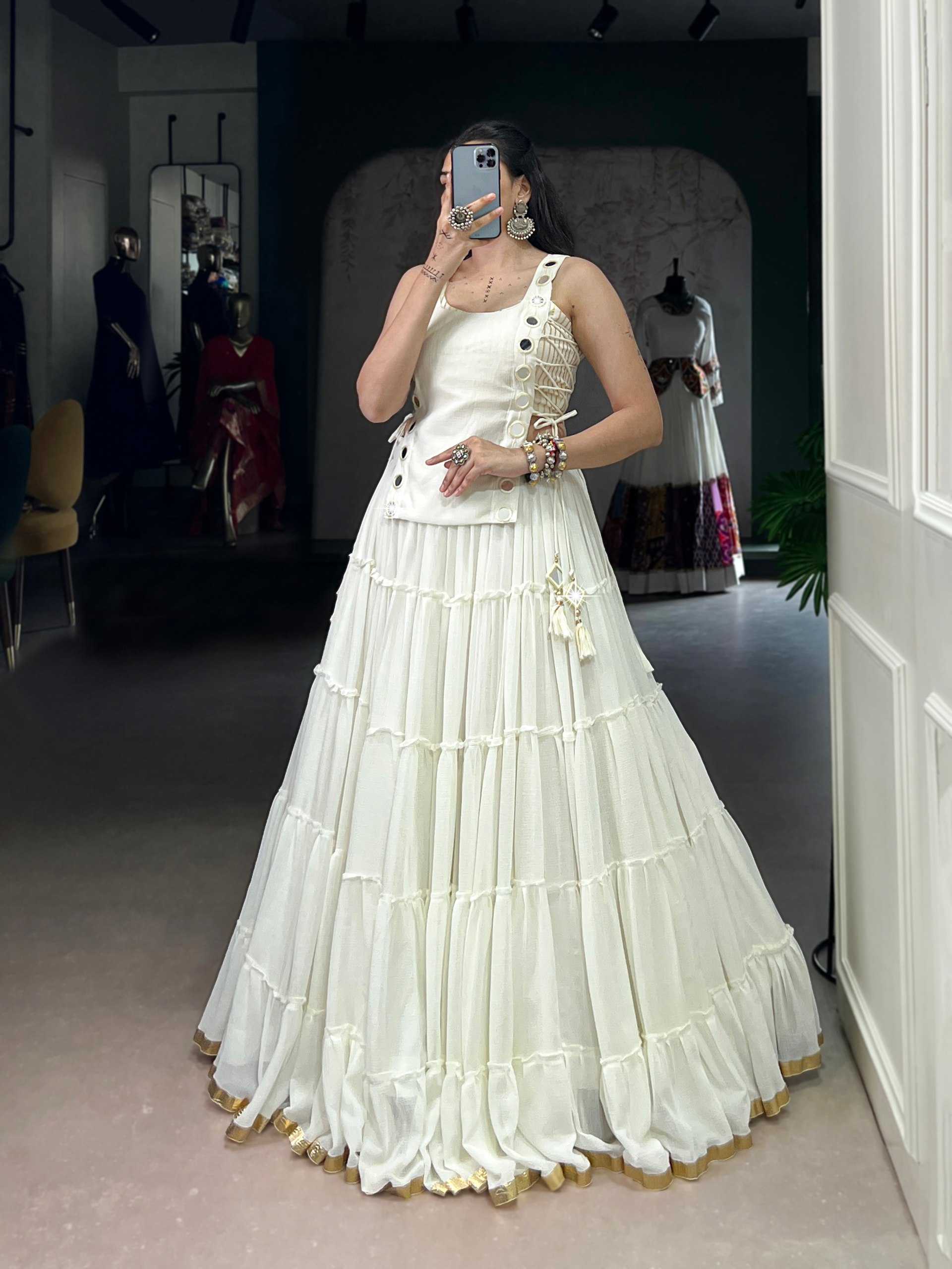 Ynf Chanderi Silk KESH134 1700 Lehengas Festive Collections Wholesale Jacket Style Lehenga Lehenga With Blouse Navratri Chaniya Choli Manufacturer- Kapda Export