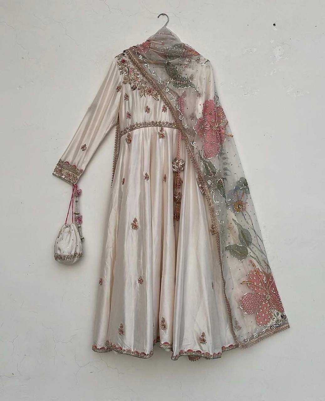 Ynf Chikan RIN141 2018 Gowns Wedding Collections Wholesale Party Wear Gowns Sequin Gowns Sangeet Outfits Manufacturer- Kapda Export