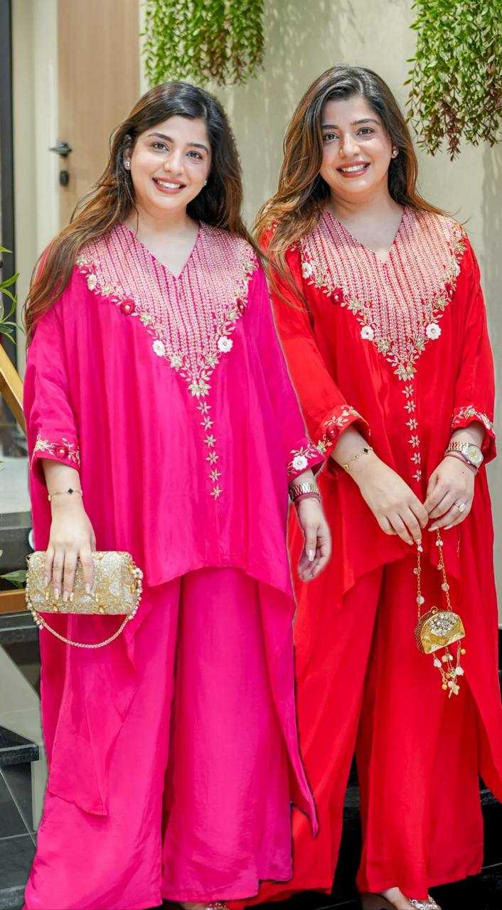 Ynf Chinon KESH531 1058 Suits & Dresses Wholesale Palazzo Suit Party wear suits Kaftan Dresses Manufacturer- Kapda Export