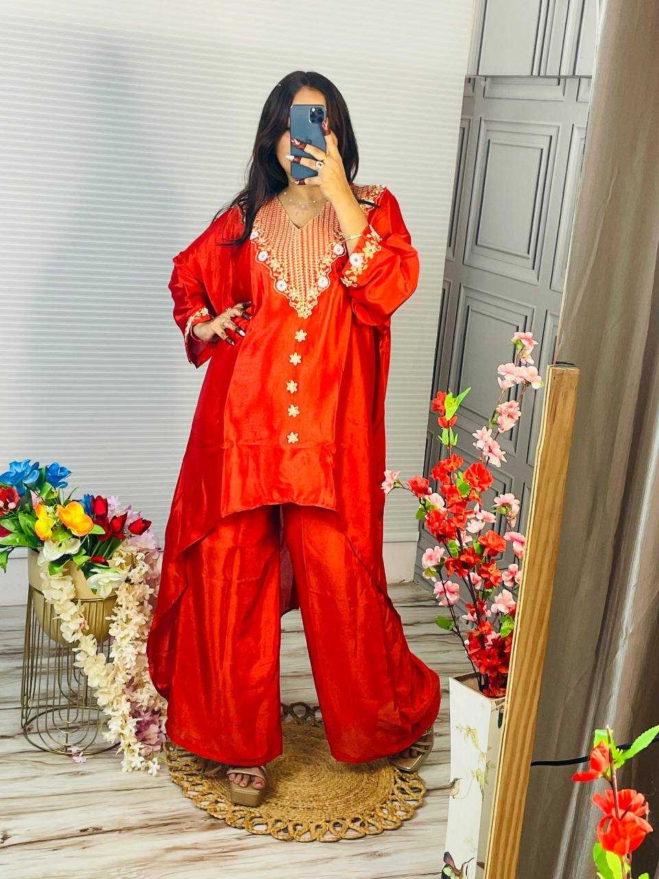 Ynf Chinon KESH531 1058 Suits & Dresses Wholesale Palazzo Suit Party wear suits Kaftan Dresses Manufacturer- Kapda Export