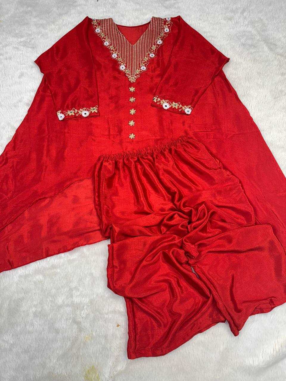 Ynf Chinon KESH531 1058 Suits & Dresses Wholesale Palazzo Suit Party wear suits Kaftan Dresses Manufacturer- Kapda Export