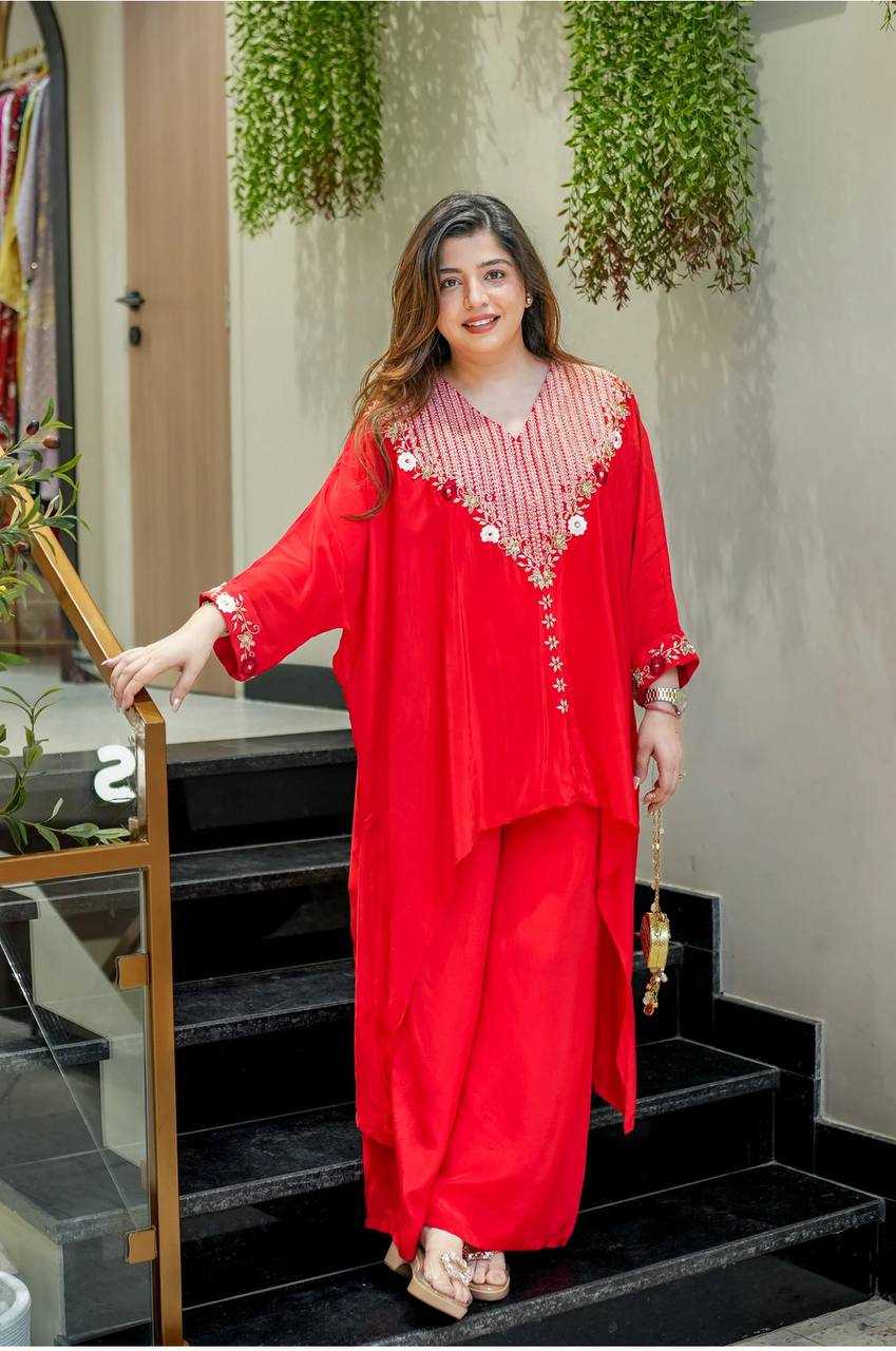 Ynf Chinon KESH531 1058 Suits & Dresses Wholesale Palazzo Suit Party wear suits Kaftan Dresses Manufacturer- Kapda Export