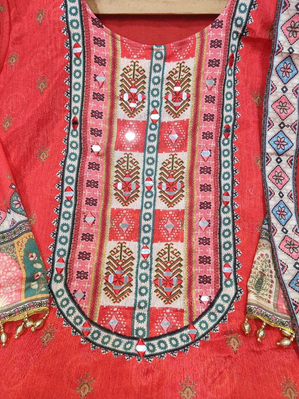 Ynf Chinon KESH625 SHER Suits & Dresses Islamic Clothing Wholesale Pakistani Suits Printed Suits Red Salwar Suit Manufacturer- Kapda Export