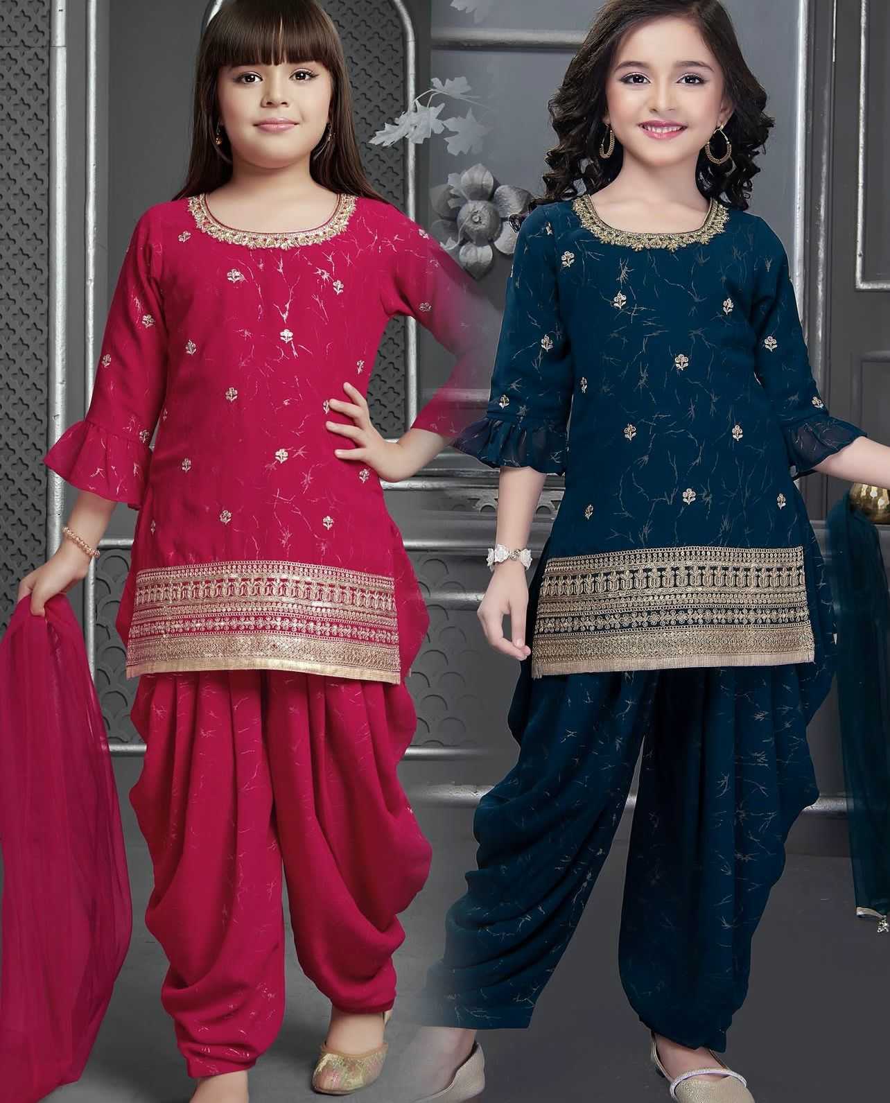 Ynf Chinon Silk KESH481 KAVYA Kids Wear Wholesale Kids Suit Kids Ethnic Wear Kids Festive Wear Manufacturer- Kapda Export