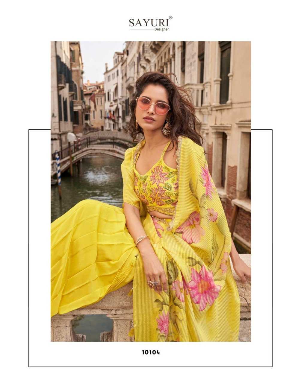 Ynf Chinon Silk KESH530 SAYURI MELODI Kurti Wholesale Festive Kurtis Party Wear Kurtis Embroidered Kurtis Kurti With Jacket Manufacturer- Kapda Export
