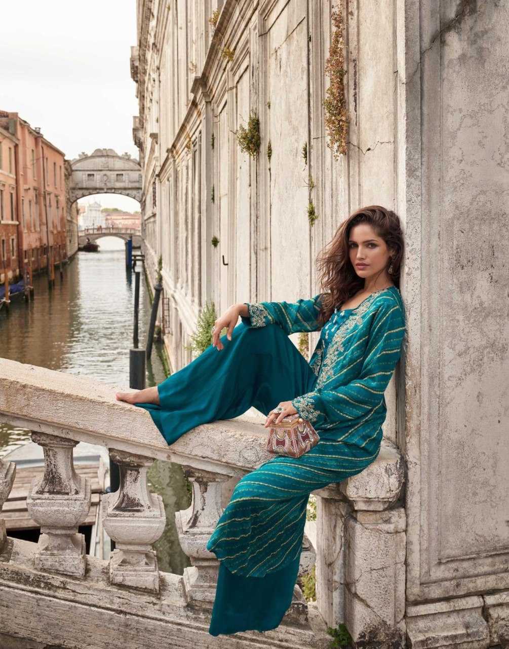 Ynf Chinon Silk KESH530 SAYURI MELODI Kurti Wholesale Festive Kurtis Party Wear Kurtis Embroidered Kurtis Kurti With Jacket Manufacturer- Kapda Export