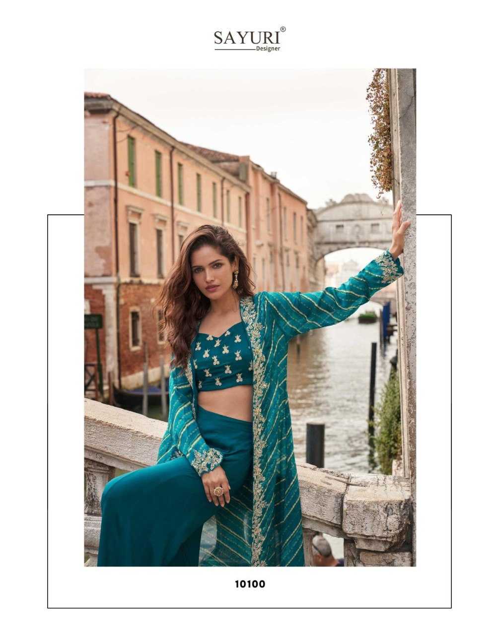 Ynf Chinon Silk KESH530 SAYURI MELODI Kurti Wholesale Festive Kurtis Party Wear Kurtis Embroidered Kurtis Kurti With Jacket Manufacturer- Kapda Export