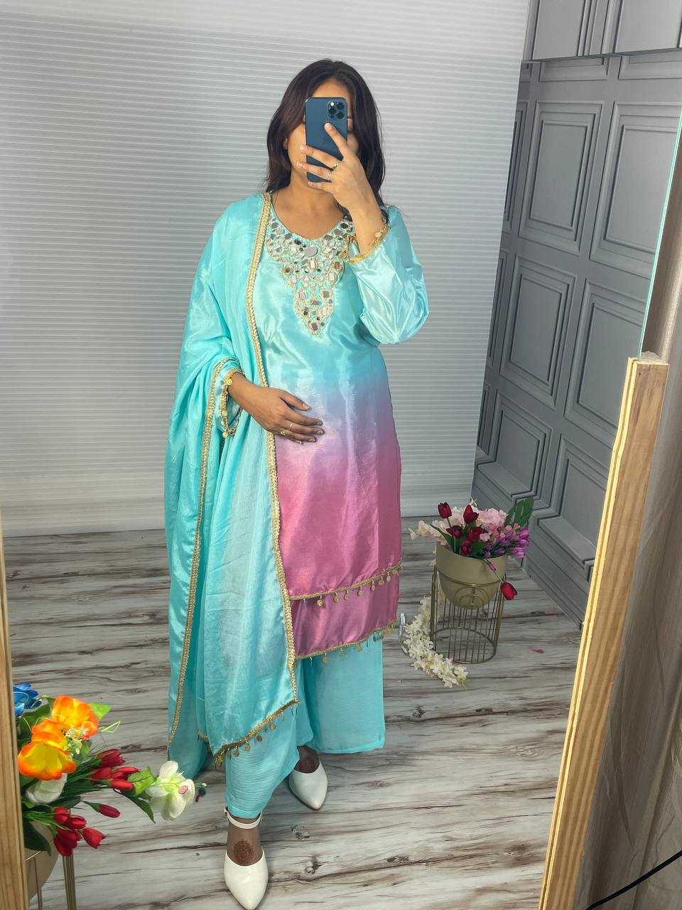 Ynf Chinon Silk KESH531 1056 Suits & Dresses Wedding Collections Wholesale Party wear suits Designer Suits Sangeet Outfits Manufacturer- Kapda Export