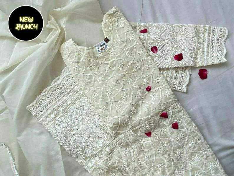 Ynf Cotton KESH613 135 Gowns Wholesale Fancy Gowns Anarkali Gown White Gown Manufacturer- Kapda Export