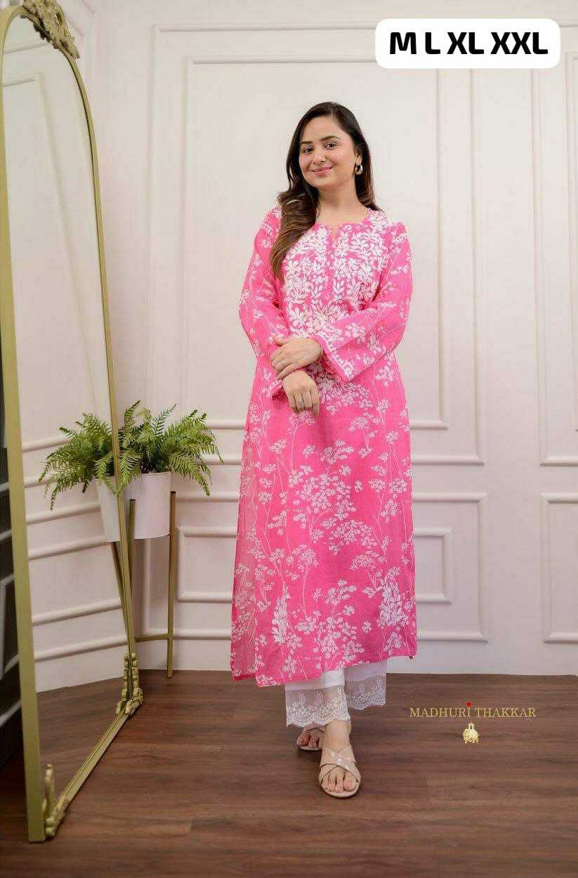Ynf Cotton KESH613 143 Kurti Wholesale Festive Kurtis Printed Kurtis Chikankari Kurtis Manufacturer- Kapda Export