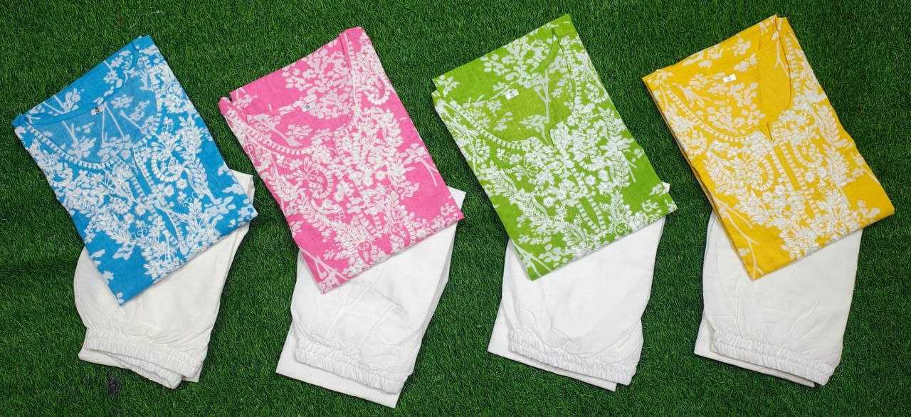 Ynf Cotton KESH613 143 Kurti Wholesale Festive Kurtis Printed Kurtis Chikankari Kurtis Manufacturer- Kapda Export