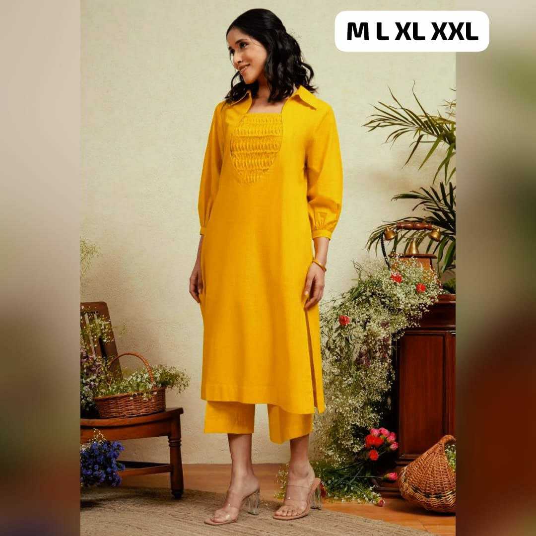 Ynf Cotton KESH613 149 Kurti Wholesale Casual Kurtis Fancy Kurti Yellow Kurtis Manufacturer- Kapda Export