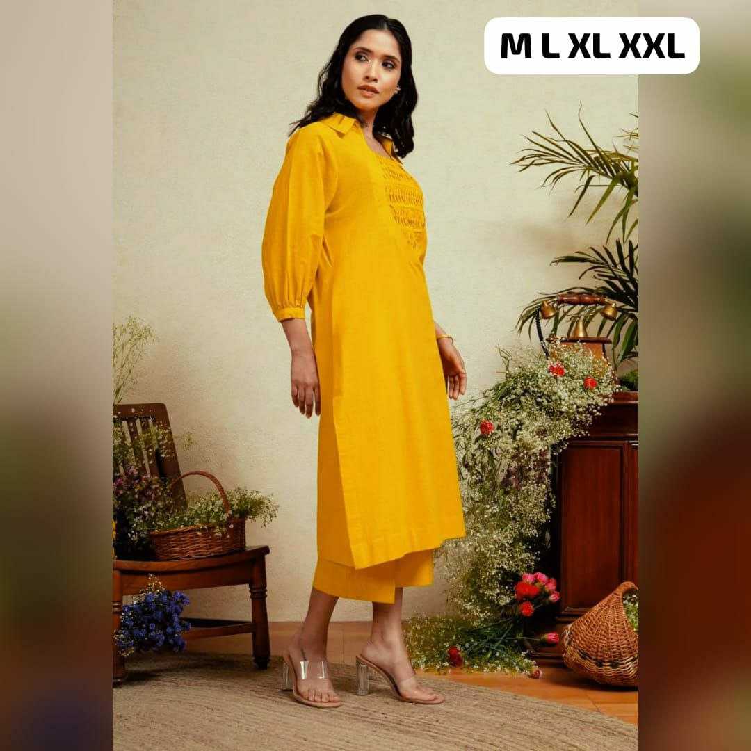 Ynf Cotton KESH613 149 Kurti Wholesale Casual Kurtis Fancy Kurti Yellow Kurtis Manufacturer- Kapda Export