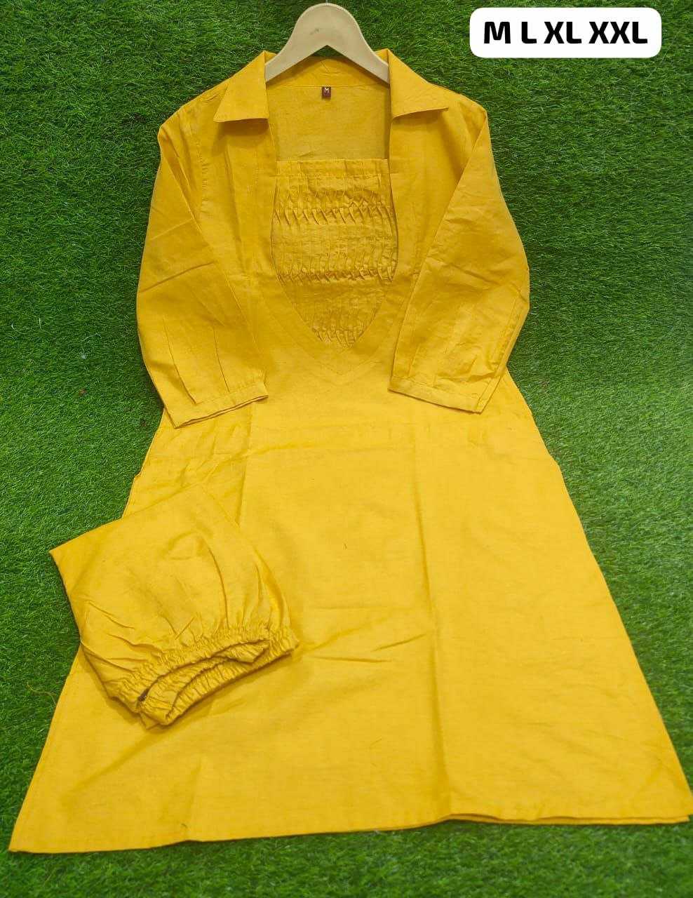 Ynf Cotton KESH613 149 Kurti Wholesale Casual Kurtis Fancy Kurti Yellow Kurtis Manufacturer- Kapda Export