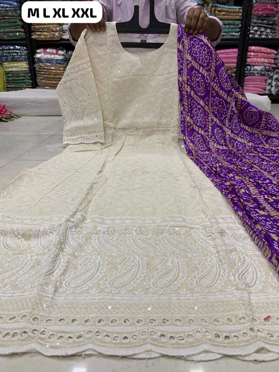 Ynf Cotton KESH613 194 Gowns Festive Collections Wholesale Anarkali Gown Gown With Dupatta Simple Gowns Manufacturer- Kapda Export