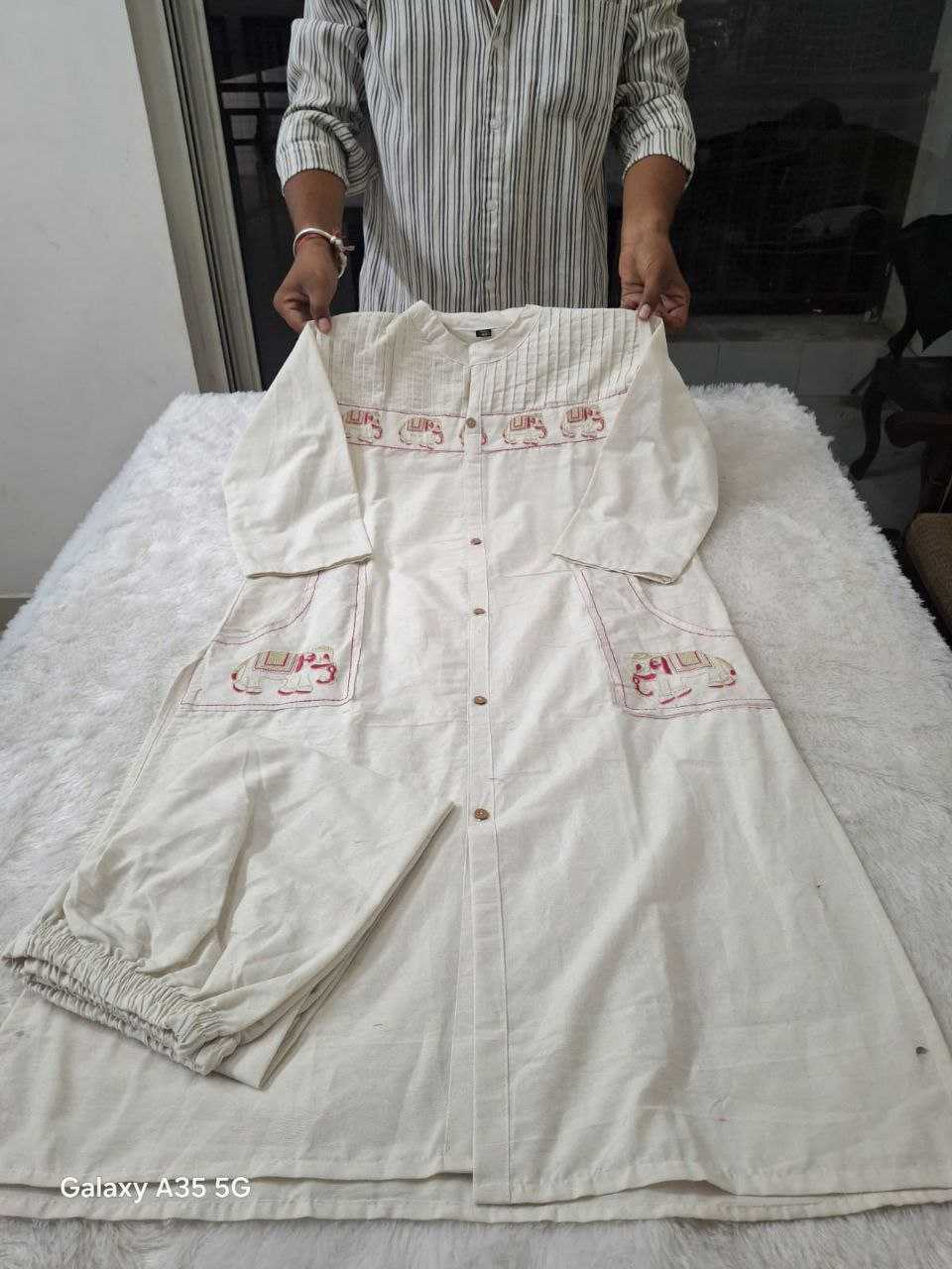 Ynf Cotton KESH613 230 Kurti Festive Collections Wholesale Cotton Kurtis Embroidered Kurtis Kurtis With Pockets Manufacturer- Kapda Export