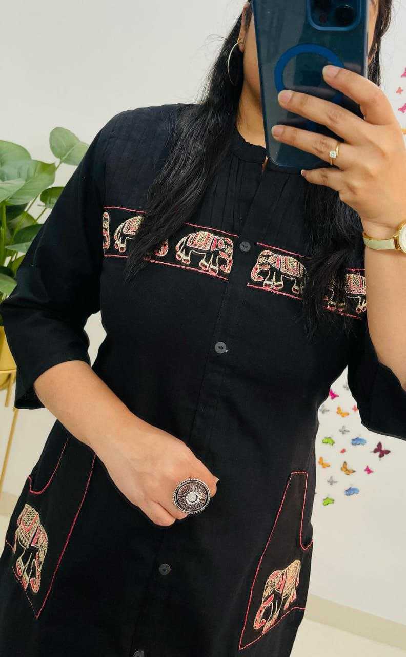 Ynf Cotton KESH613 230 Kurti Festive Collections Wholesale Cotton Kurtis Embroidered Kurtis Kurtis With Pockets Manufacturer- Kapda Export