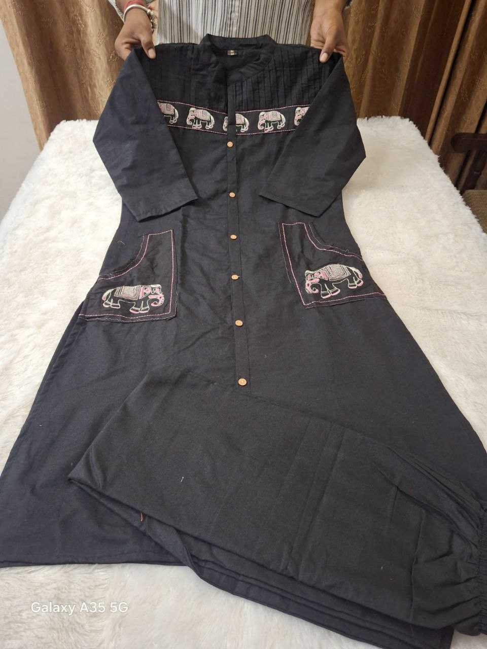 Ynf Cotton KESH613 230 Kurti Festive Collections Wholesale Cotton Kurtis Embroidered Kurtis Kurtis With Pockets Manufacturer- Kapda Export