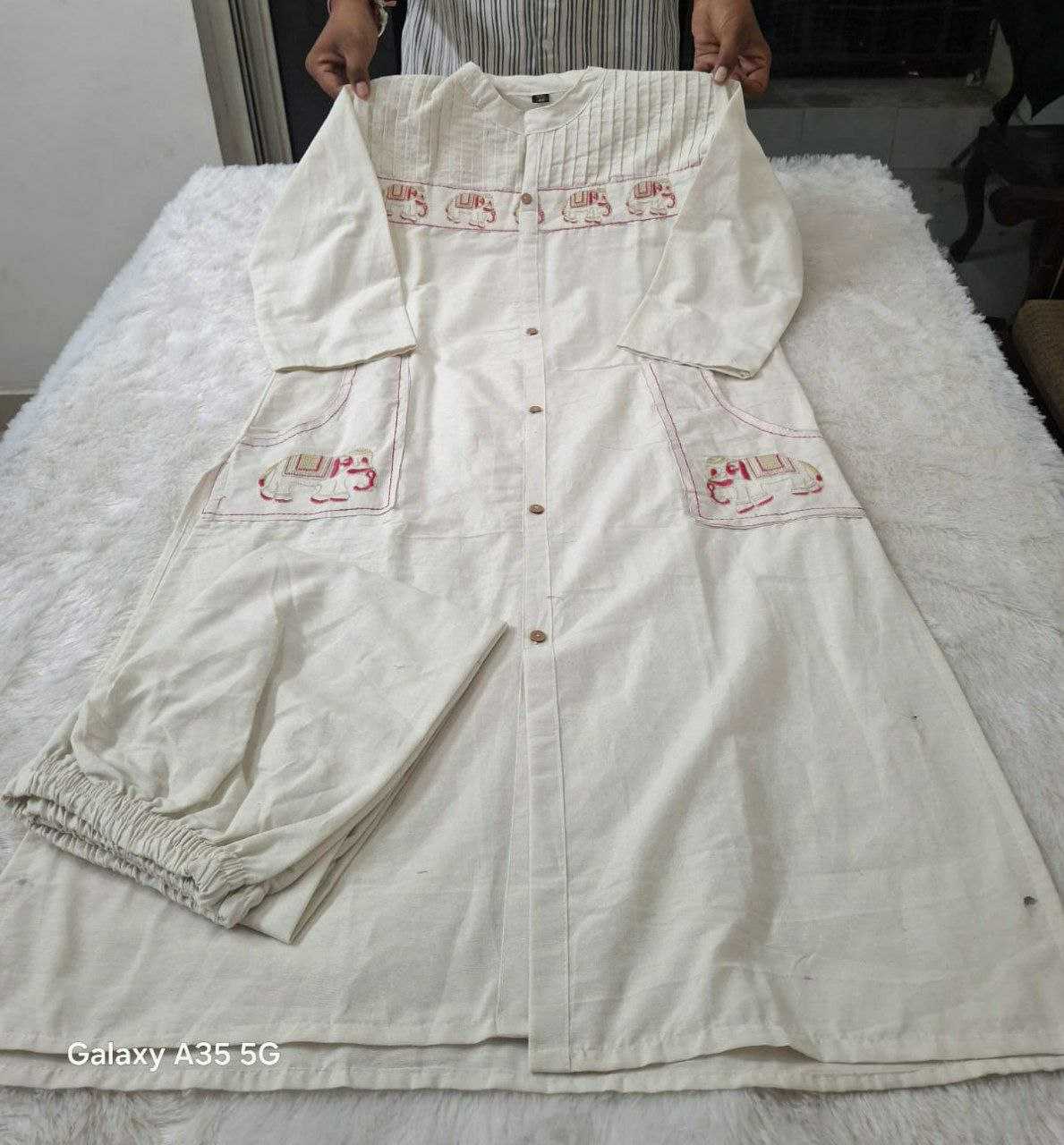 Ynf Cotton KESH613 242 Kurti Festive Collections Wholesale Cotton Kurtis Embroidered Kurtis Kurtis With Pockets Manufacturer- Kapda Export