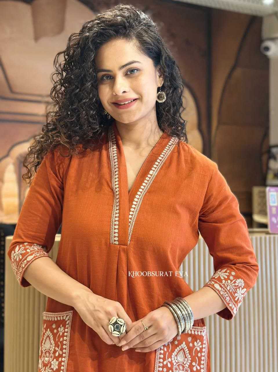 Ynf Cotton KESH613 267 Kurti Festive Collections Wholesale Kurtis With Bottom Embroidered Kurtis Kurtis With Pockets Manufacturer- Kapda Export