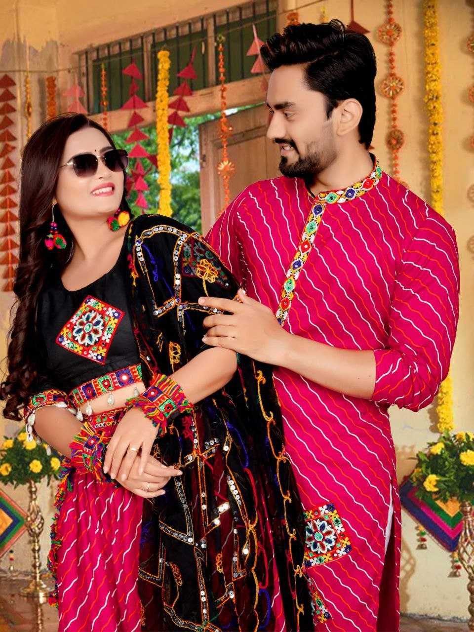 Ynf Cotton KESH625 KODI Couple Wear Wholesale Couple Matching Ethnic Outfits Festive Matching Couple Dresses Designer Ethnic Outfits for Couples Manufacturer- Kapda Export