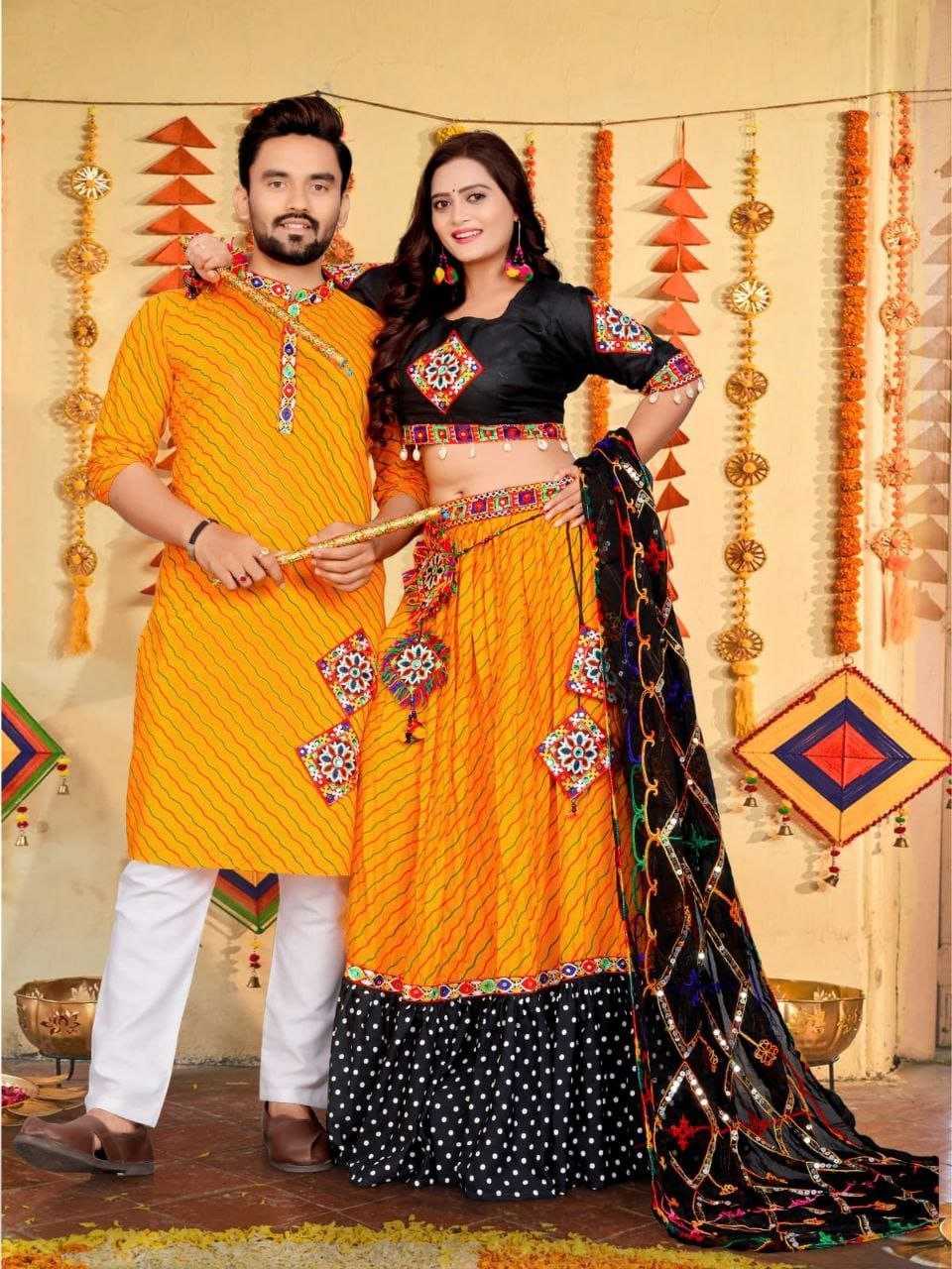Ynf Cotton KESH625 KODI Couple Wear Wholesale Couple Matching Ethnic Outfits Festive Matching Couple Dresses Designer Ethnic Outfits for Couples Manufacturer- Kapda Export