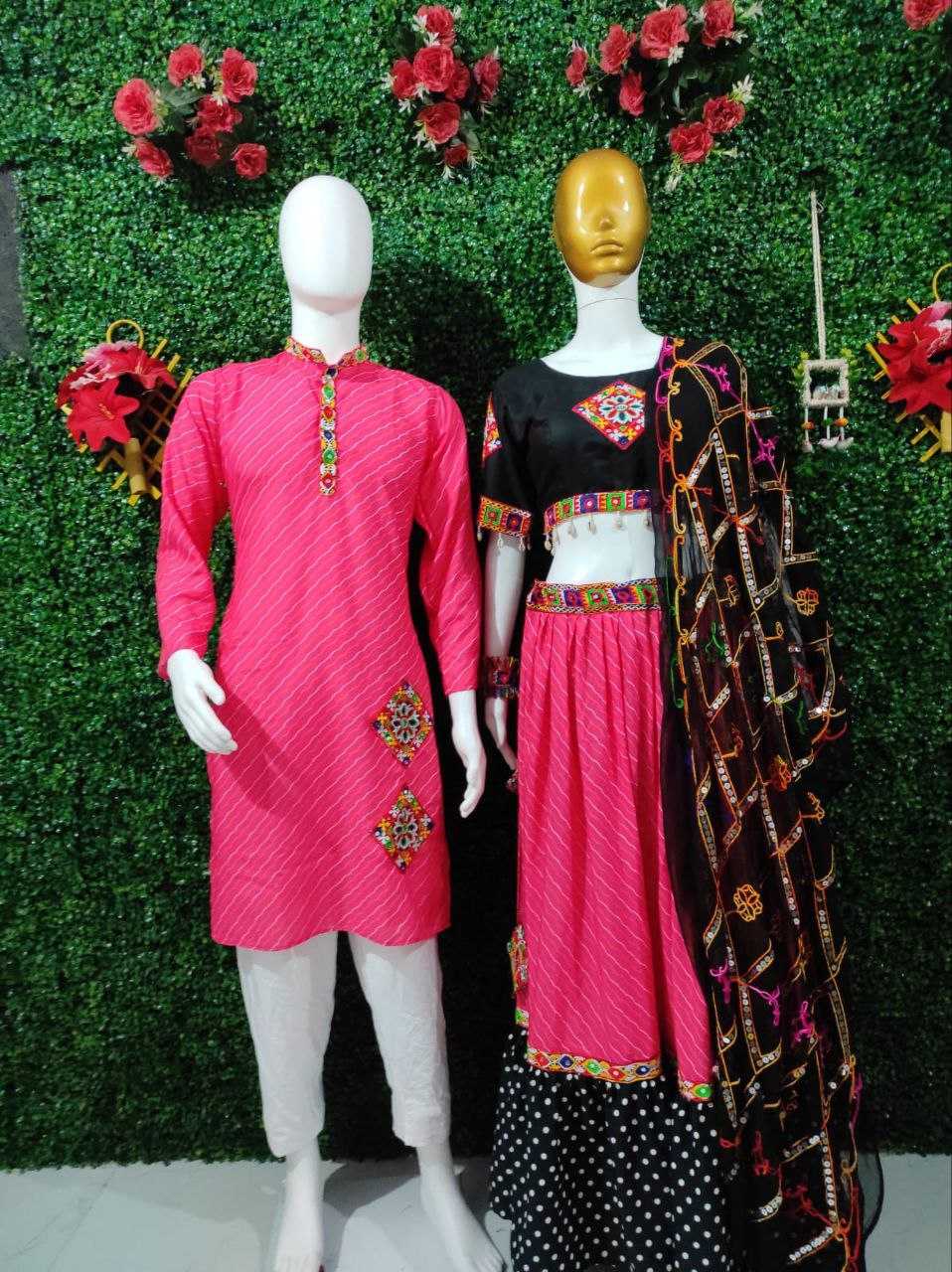 Ynf Cotton KESH625 KODI Couple Wear Wholesale Couple Matching Ethnic Outfits Festive Matching Couple Dresses Designer Ethnic Outfits for Couples Manufacturer- Kapda Export