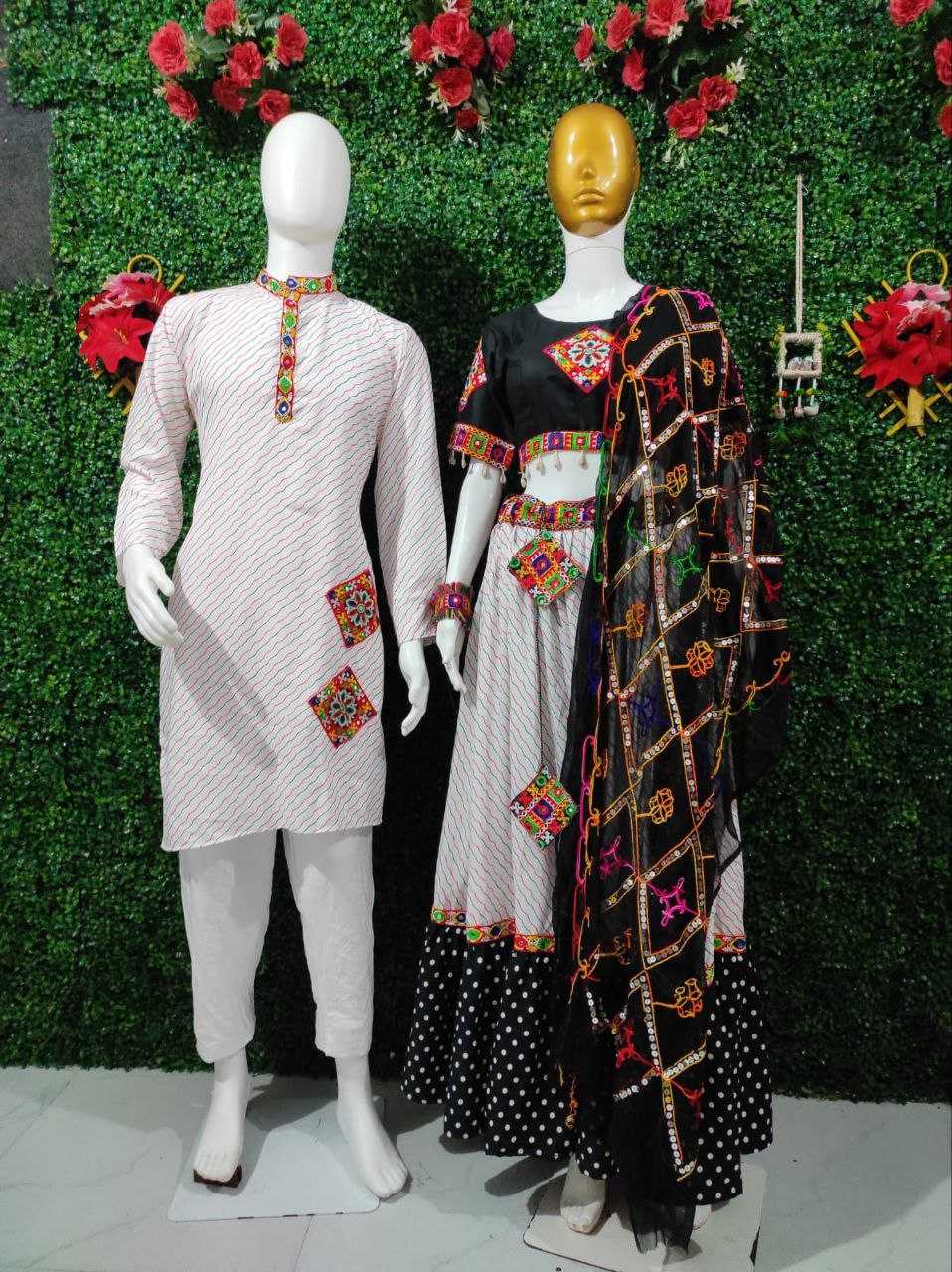 Ynf Cotton KESH625 KODI Couple Wear Wholesale Couple Matching Ethnic Outfits Festive Matching Couple Dresses Designer Ethnic Outfits for Couples Manufacturer- Kapda Export