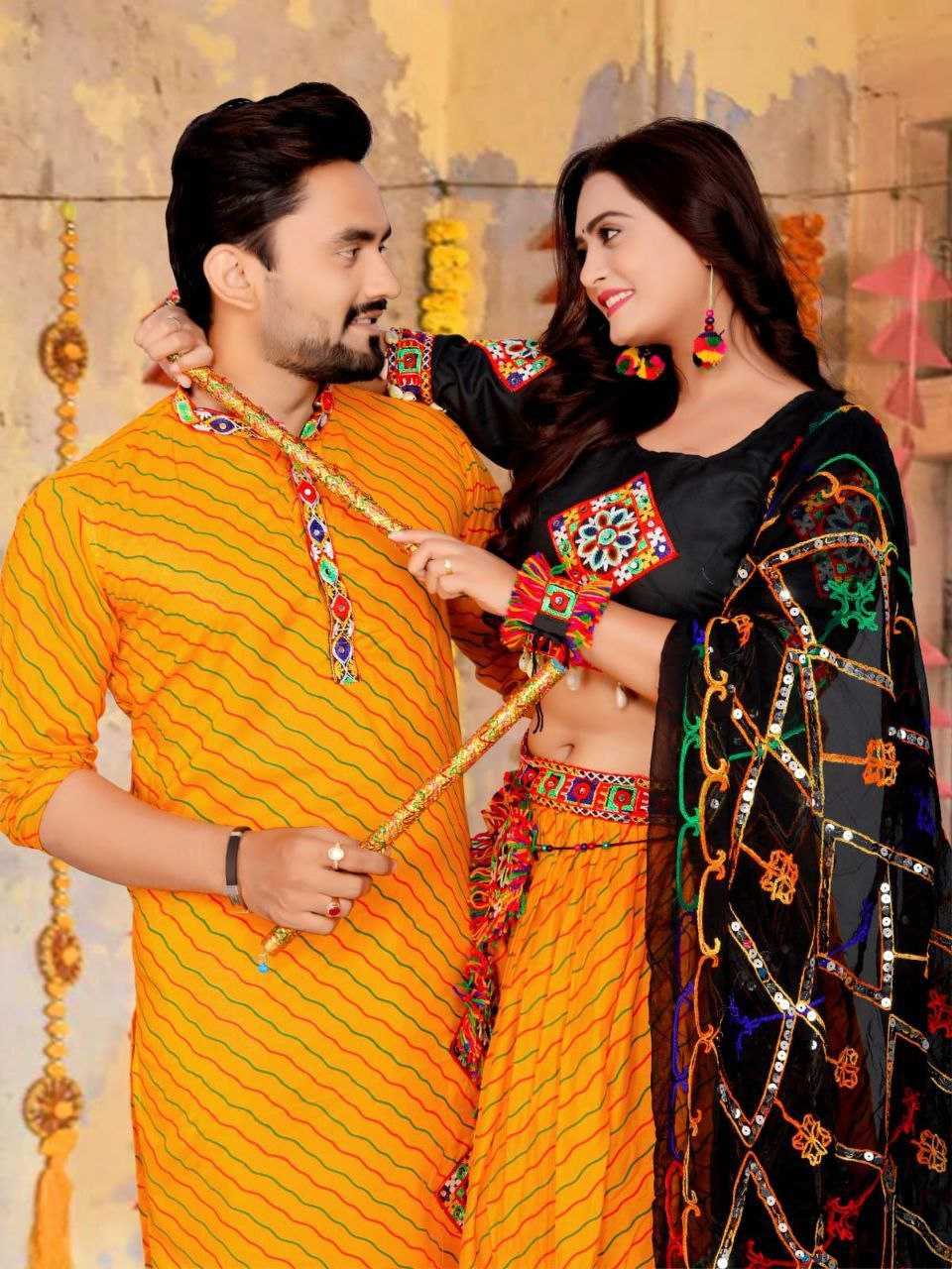 Ynf Cotton KESH625 KODI Couple Wear Wholesale Couple Matching Ethnic Outfits Festive Matching Couple Dresses Designer Ethnic Outfits for Couples Manufacturer- Kapda Export