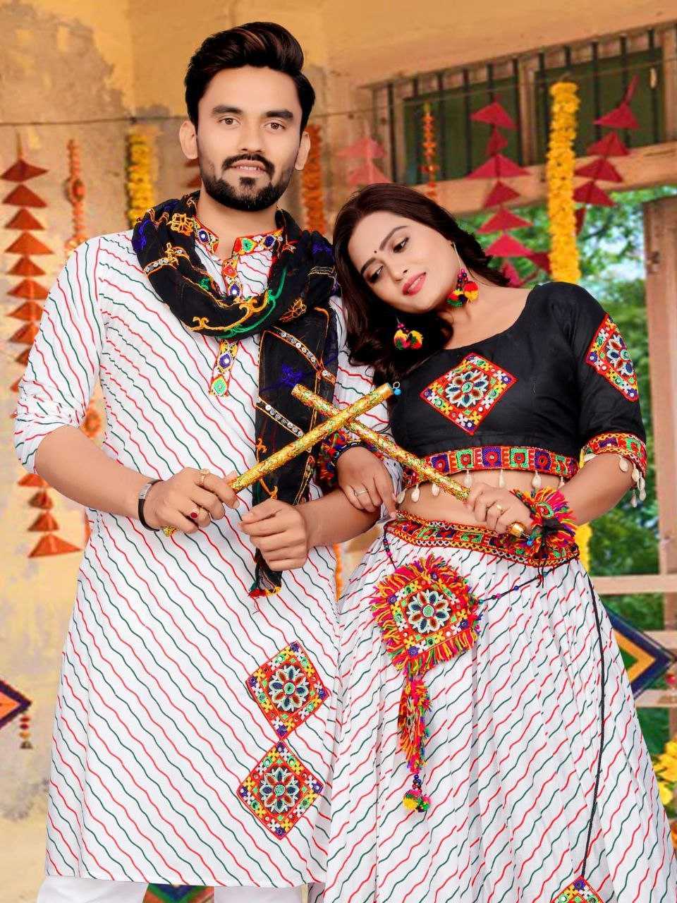 Ynf Cotton KESH625 KODI Couple Wear Wholesale Couple Matching Ethnic Outfits Festive Matching Couple Dresses Designer Ethnic Outfits for Couples Manufacturer- Kapda Export