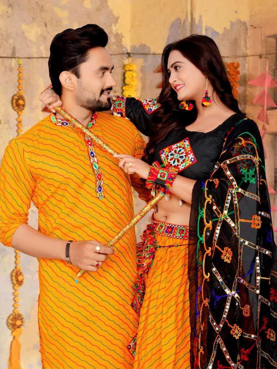 Ynf Cotton KESH625 KODI Couple Wear Wholesale Couple Matching Ethnic Outfits Festive Matching Couple Dresses Designer Ethnic Outfits for Couples Manufacturer- Kapda Export