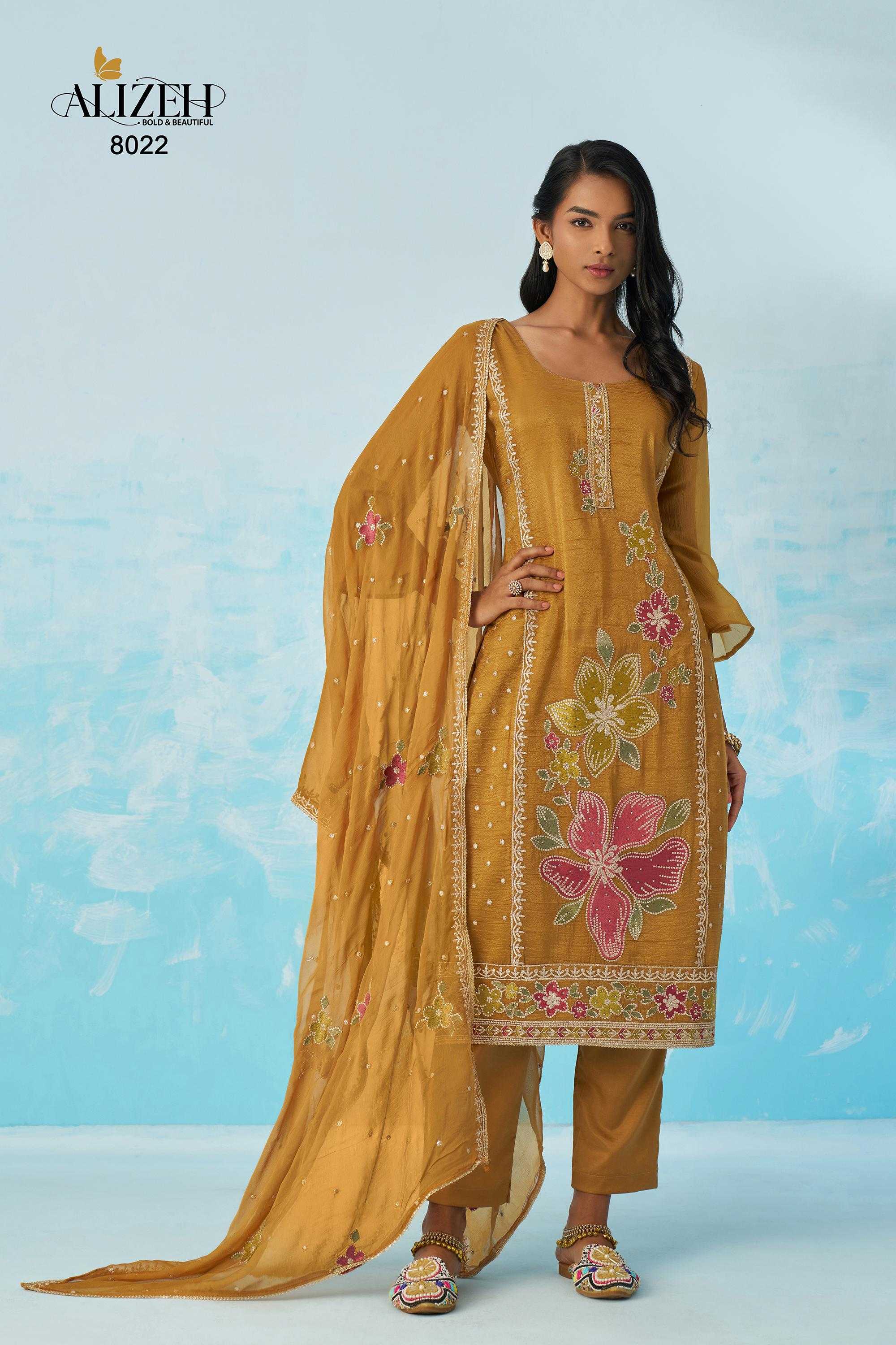 Ynf Crush Silk KESH530 ALIZEH EHSAAS VOL-2 Suits & Dresses Festive Collections Wholesale Straight Cut Suits Casual Dresses Party Wear Dresses Manufacturer- Kapda Export