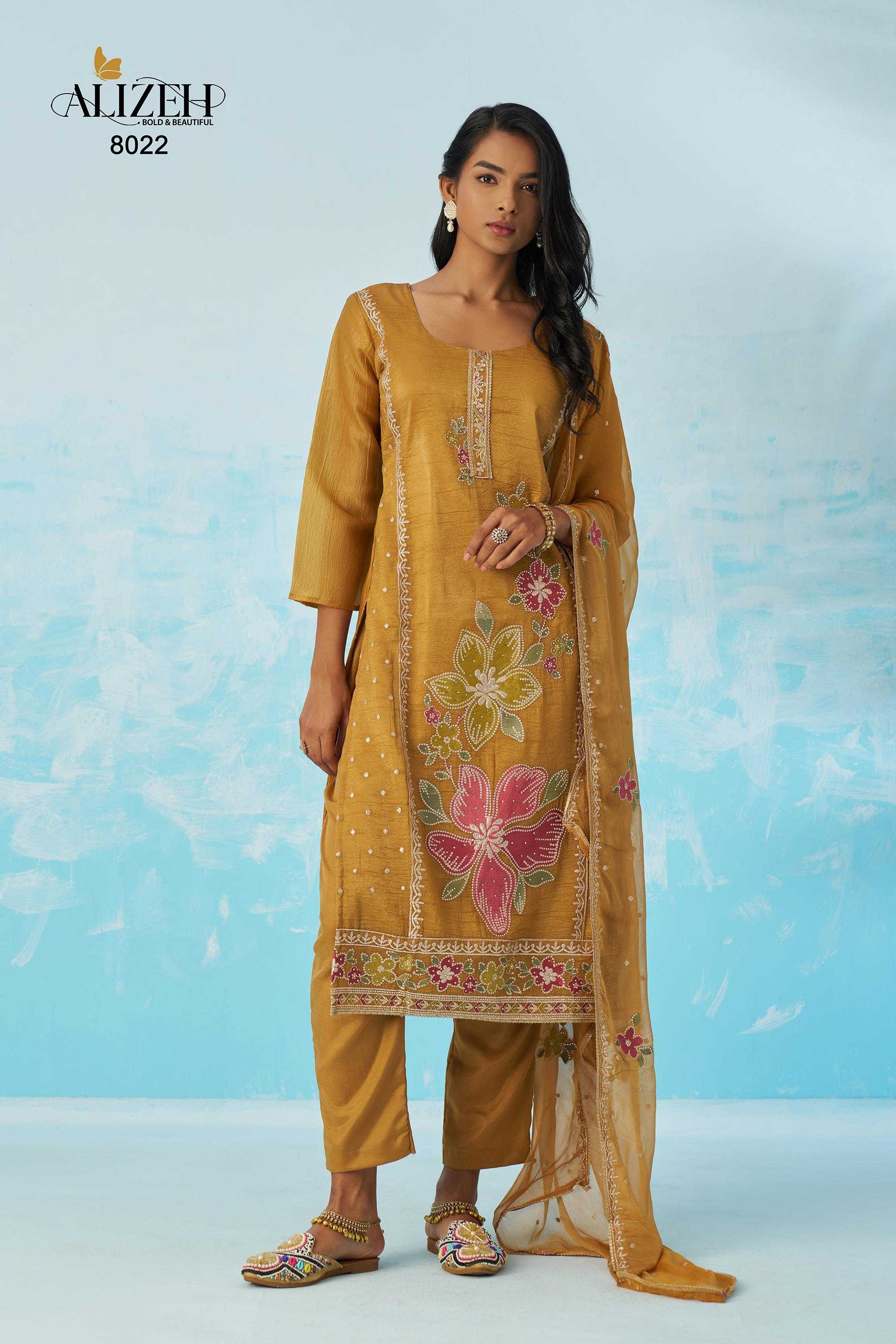 Ynf Crush Silk KESH530 ALIZEH EHSAAS VOL-2 Suits & Dresses Festive Collections Wholesale Straight Cut Suits Casual Dresses Party Wear Dresses Manufacturer- Kapda Export