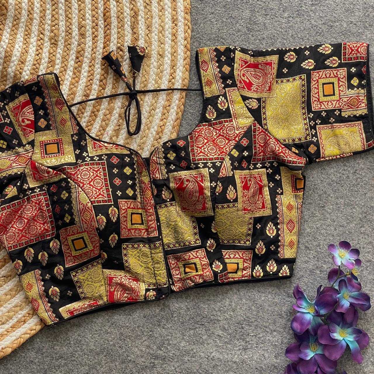 Ynf Dola Silk KESH426 PINKI10 Readymade Blouses Festive Collections Wholesale V-Neck Blouses Party Wear Blouse Silk Blouse Manufacturer- Kapda Export