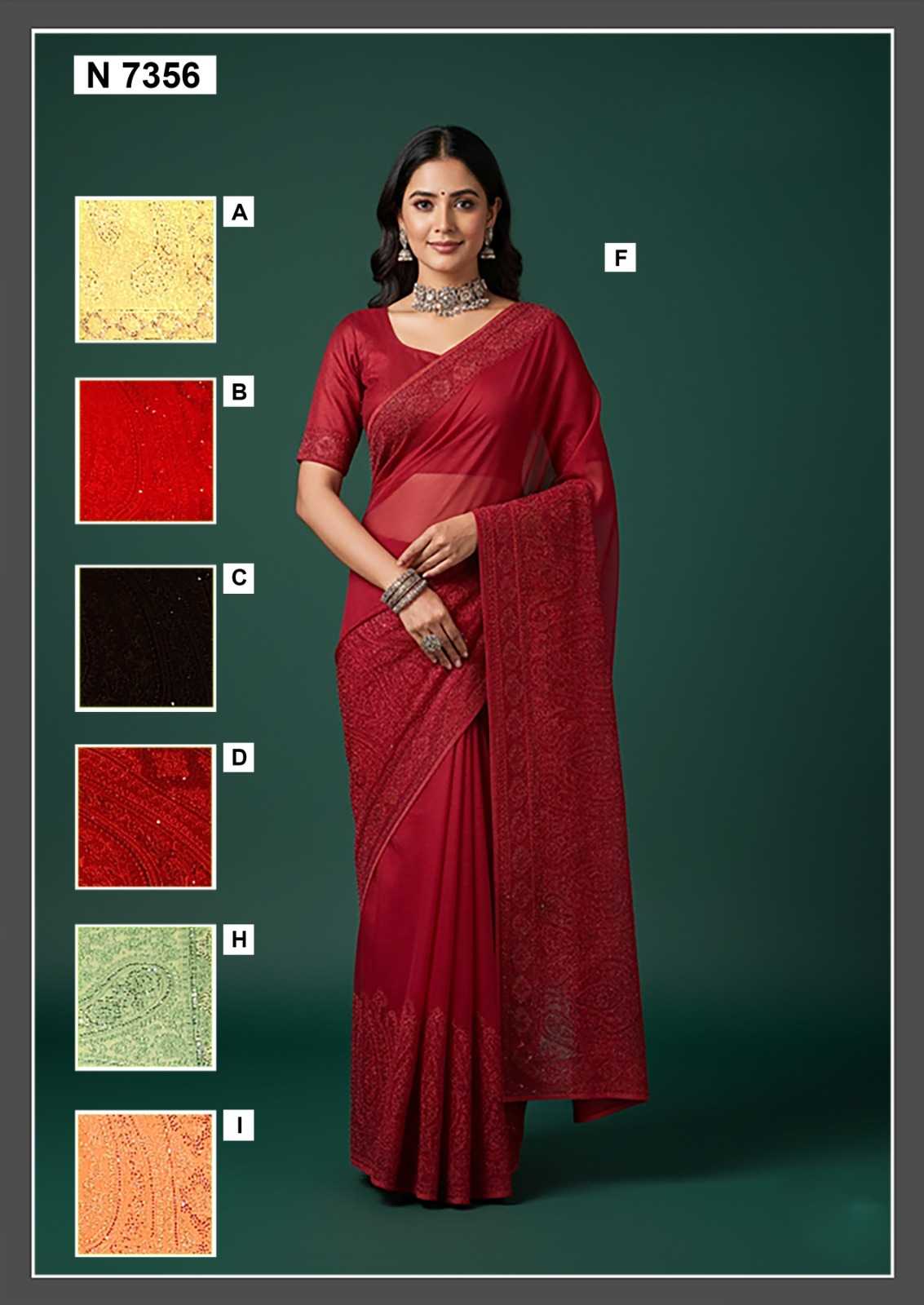 Ynf Georgette KESH530 MAHOTSAV NIMAYA - RISHITA VOL 01 Sarees Wedding Collections Wholesale Designer Sarees Heavy Work Sarees Sangeet Outfits Manufacturer- Kapda Export
