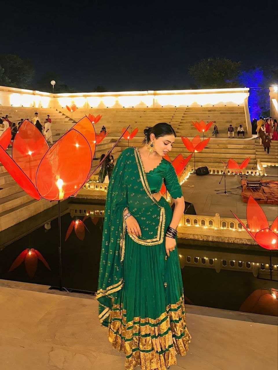 Ynf Georgette RIN157 PC NAVRATRI NIGHTS-72 Lehengas Wedding Collections Wholesale Designer Lehenga Choli Zari Work Lehenga Sangeet Outfits Manufacturer- Kapda Export