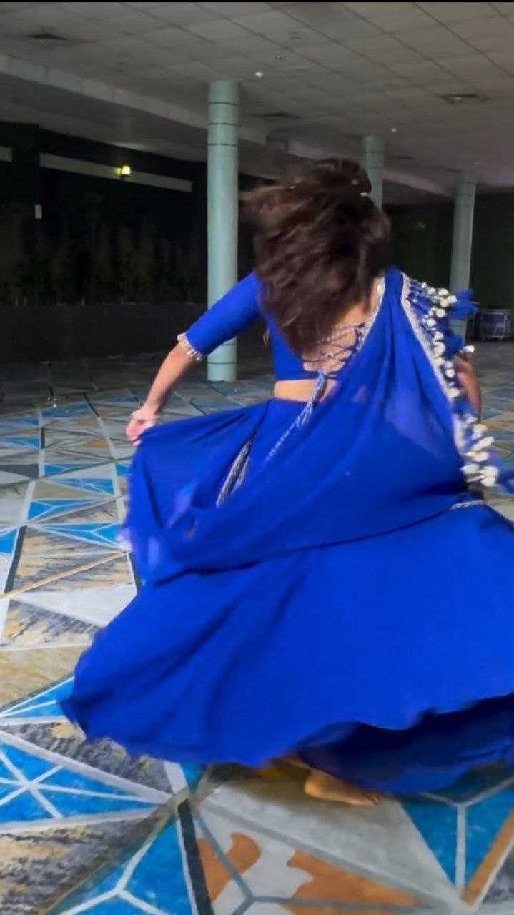 Ynf Georgette RIN157 PC NAVRATRI NIGHTS-84 Lehengas Festive Collections Plus Size Collections Wholesale Fancy Lehenga Blue Lehenga Navratri Chaniya Choli Manufacturer- Kapda Export