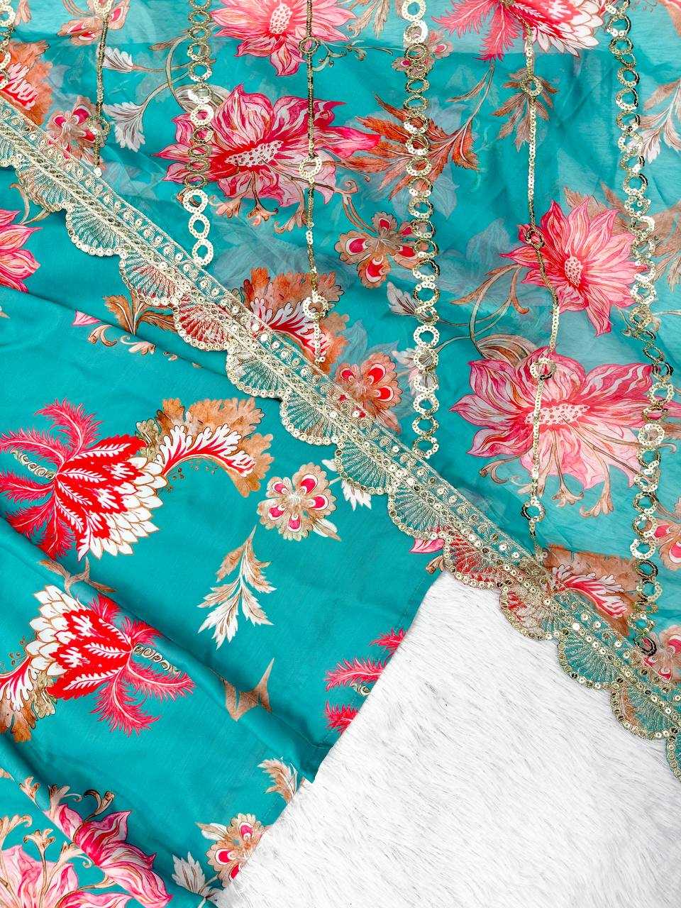 Ynf Muslin KESH617 24 Gowns Wholesale Anarkali Gown Designer Gowns Floral Print Gowns Manufacturer- Kapda Export