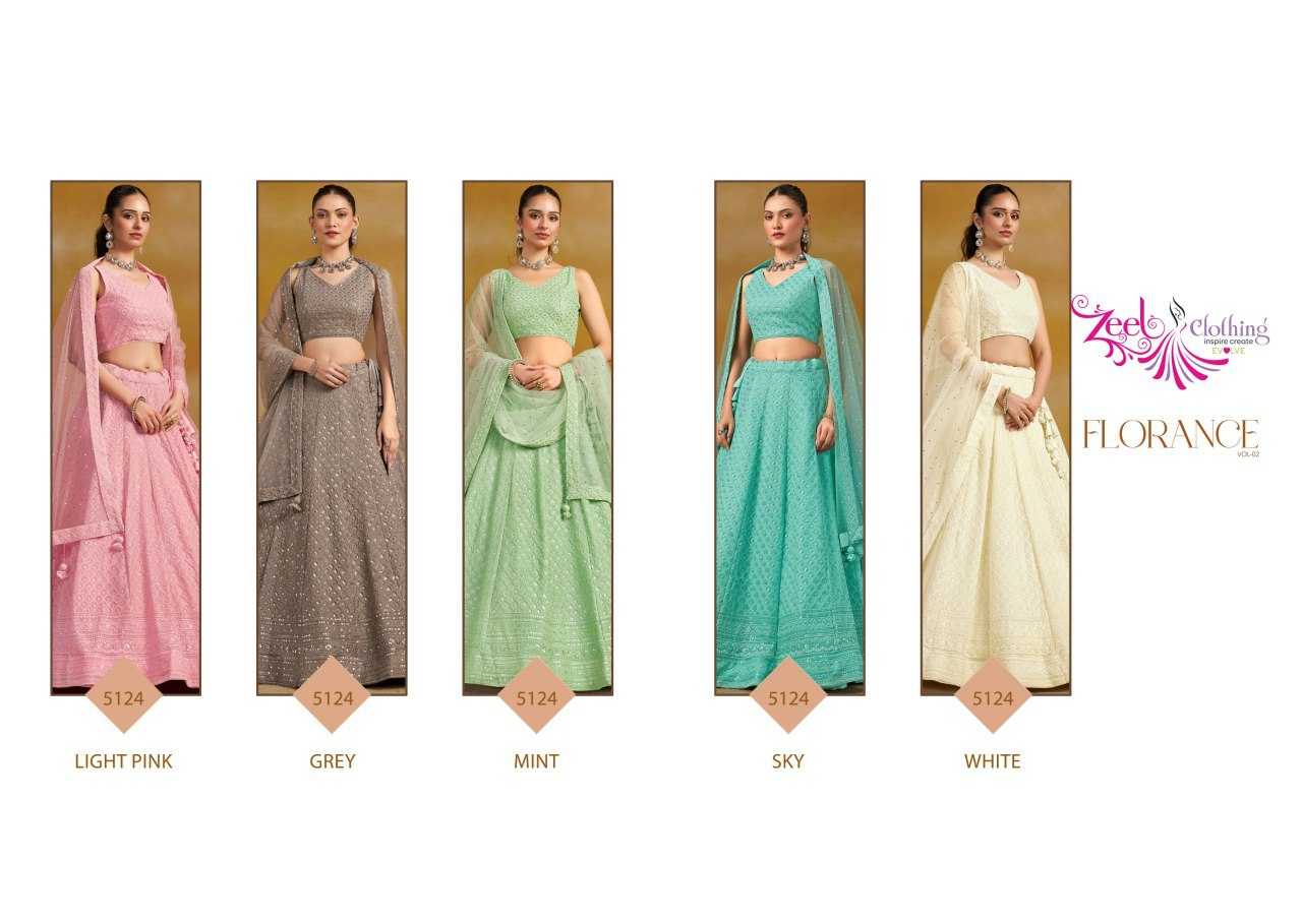 Ynf Net KESH530 Zeel Florance Vol-2 Lehengas Wholesale Fancy Lehenga Printed Lehenga Simple Lehenga Manufacturer- Kapda Export