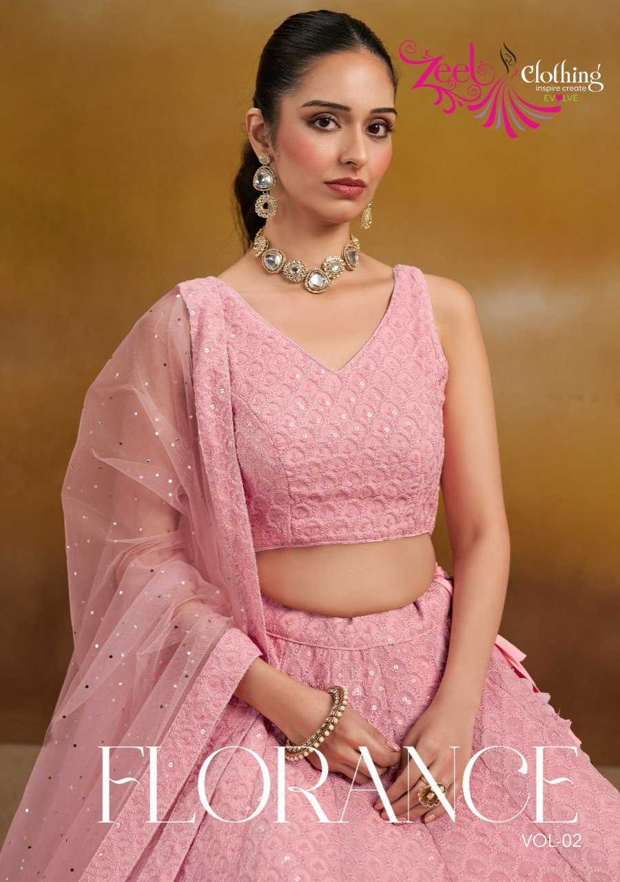 Ynf Net KESH530 Zeel Florance Vol-2 Lehengas Wholesale Fancy Lehenga Printed Lehenga Simple Lehenga Manufacturer- Kapda Export