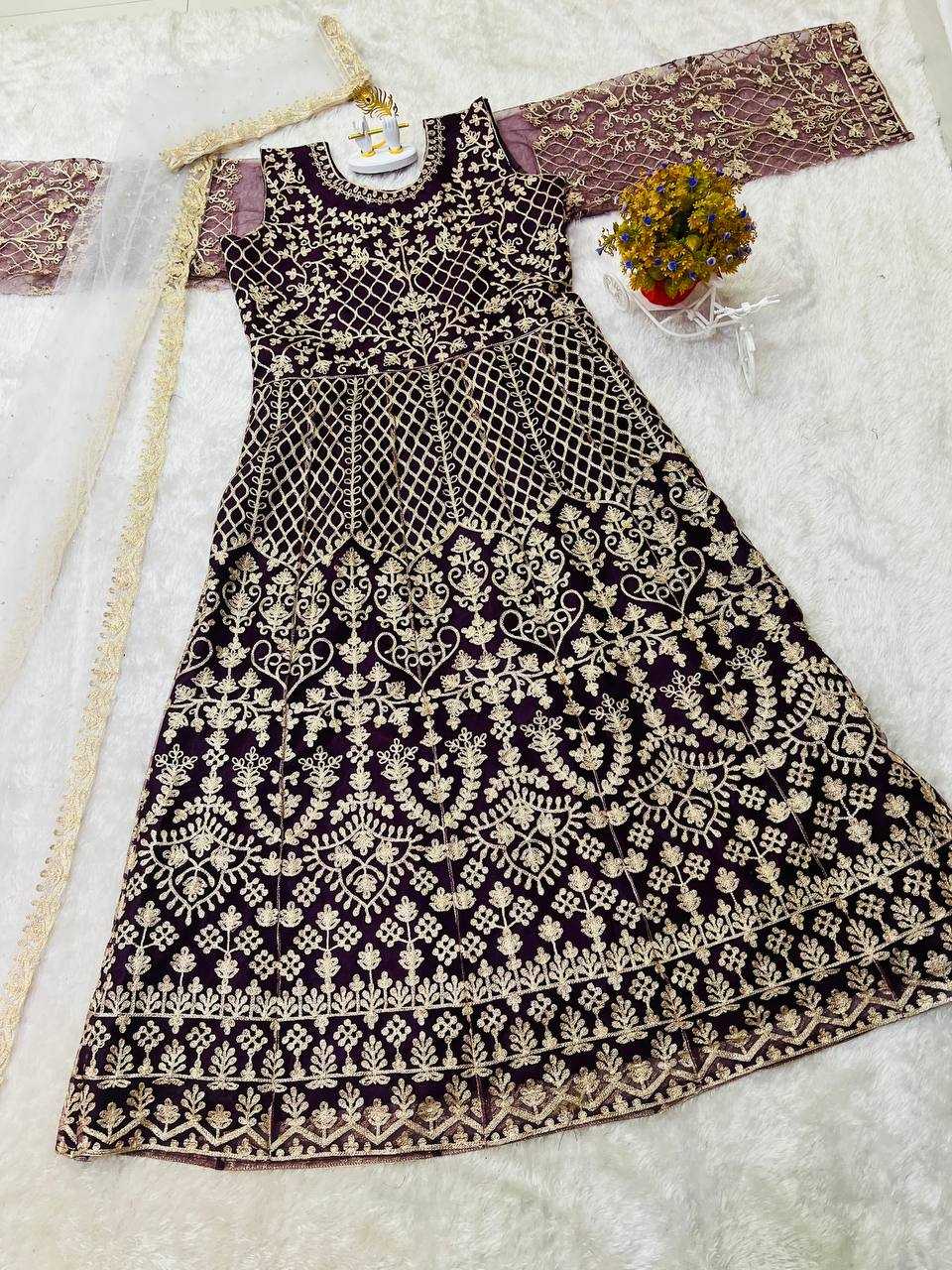 Ynf Net KESH554 1218 Gowns Wedding Collections Festive Collections Wholesale Net Gowns Designer Gowns Wedding Outfits Manufacturer- Kapda Export