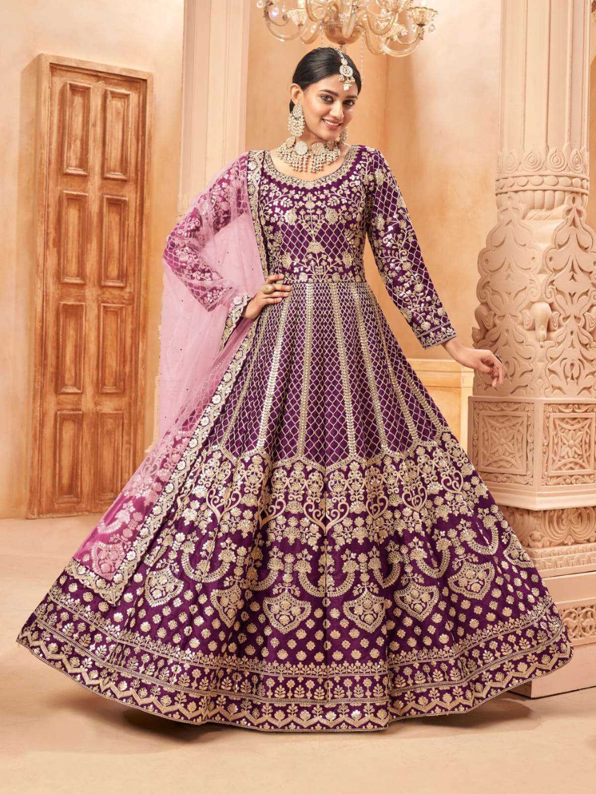 Ynf Net KESH554 1218 Gowns Wedding Collections Festive Collections Wholesale Net Gowns Designer Gowns Wedding Outfits Manufacturer- Kapda Export